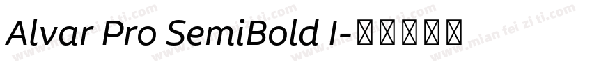 Alvar Pro SemiBold I字体转换